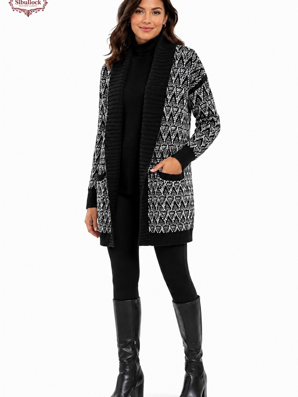 A8 Cynthia Rowley Size Large Alpaca Wool Blend Long Cardigan Pockets